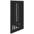 vidaXL Brána pre psa skladacia 3 panely čierna 150 cm topoľové drevo