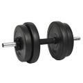 vidaXL Činka so závažiami 40 kg