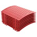 vidaXL Vianočnásukňastromčeka Červená Ø 65 x 24 cm Plast