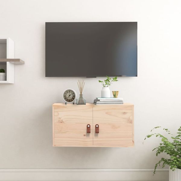vidaXL Nástenná skrinka 60x30x30 cm masívna borovica