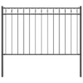 vidaXL Prvok plotu ASSEN 170 x 130 cm Oceľ Sivá