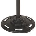 vidaXL Stojanová lampa s 2 tienidlami strieborná E27 liatina železa