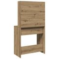 vidaXL toaletný stolík so zrkadlom Artisan Dub 74,5x40x141 cm
