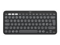 Klávesnica - bezdrôtová - Bluetooth LE - QWERTY - Škandinávska (dánčina/fínčina/nórčina/švédčina) - tonal graphite