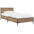 vidaXL Rám postele s čelom Dub artisan 80 x 200 cm Kompozitné drevo