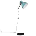 vidaXL Podlahová lampa 25 W šmuhovaná modrá 30x30x90-150 cm E27