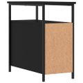 vidaXL Nočný stolík čierny 30x60x60 cm kompozitné drevo