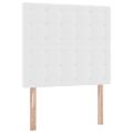vidaXL Úložná posteľ s úložiskom Čistá biela 100 x 200 cm Umelá koža