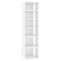 vidaXL Skrinky na topánky 2 ks biely vysoký lesk 27,5x27x102 cm