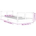 vidaXL Rám detskej postele 80x200 cm masívna borovica