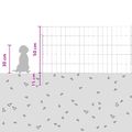 vidaXL Záhradný plot s kolíkmi 12 ks 115 x 50 cm Pozinkovaná oceľ