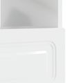 vidaXL LED TV kabinet Biela s vysokým leskom Kompozitné drevo