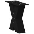 vidaXL Nohy konferenčného stolíka v tvare X, 2 ks, čierne, 30 x (30-31) cm, oceľové