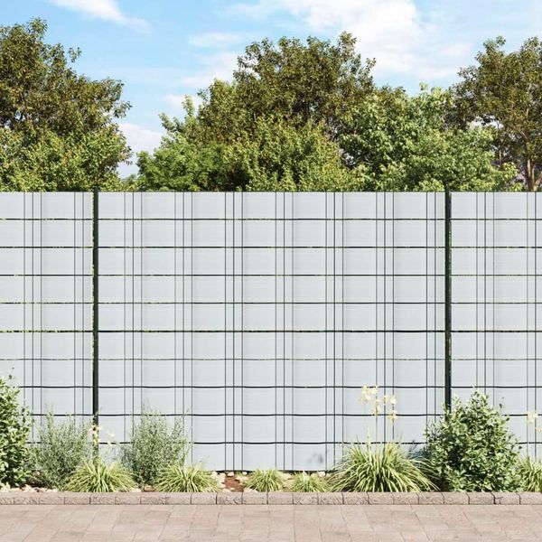 vidaXL Záhradné tieniace fólie 10 ks bledosivé 252,5x19 m PVC