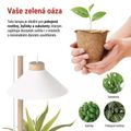 Pestovateľská lampa EMOS Z7905 LED GROW 7 W, časovač, biela