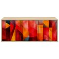 vidaXL Nástenný TV kabinet HEESCH 102 x 33 x 40 cm Dub sonoma