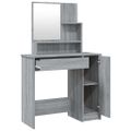 vidaXL Sada toaletného stolíka sivý dub sonoma 86,5x35x136 cm