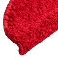 vidaXL Schodové rohože 10 ks 56x17x3 cm červené polkruhové