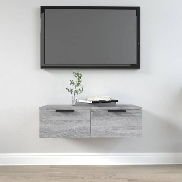 vidaXL Nástenná skrinka sivý dub sonoma 68x30x20 cm spracované drevo