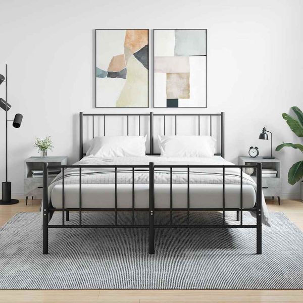 vidaXL Nočné stolíky 2 ks betónovo sivé 40x35x47,5 cm kompozitné drevo