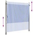vidaXL Vonkajšia roleta modro-biela 150x270 cm látka a oceľ