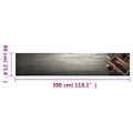 vidaXL Kuchynský koberec umývateľný vínová fľaša 60x300 cm zamat