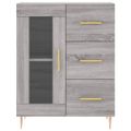 vidaXL Vysoká skrinka sivý dub sonoma 69,5x34x180 cm spracované drevo