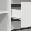vidaXL Servírovacia skriňa Biela 120 x 41 x 75 cm Kompozitné drevo