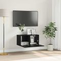vidaXL Zostava TV skriniek 60 x 30 x 30 cm Čierna Kompozitné drevo