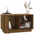 vidaXL TV skrinka medovo-hnedá 70x34x40 cm borovicový masív