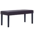 vidaXL Lavička 106 cm, hnedá, umelá koža