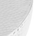 vidaXL Tepaný hliníkový konferenčný stolík 70x30 cm strieborná farba