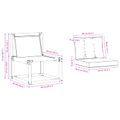 vidaXL Záhradná súprava gaučov 3 ks Prírodná a béžová