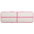 vidaXL Nafukovacia žinenka s pumpou 500x100x20 cm, PVC, ružová