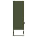 vidaXL Highboard Olive Green 68x39x123 cm Oceľ