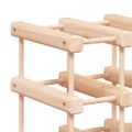 vidaXL Stojan na víno na 72 fliaš 90,5x23x90,5 cm borovicový masív