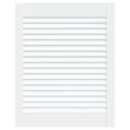 vidaXL Lamelové dvierka na skrinku, biele 61,5x49,4 cm, borovica