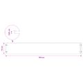 vidaXL Obrubník trávnika 50 ks 15 x 103 cm Antracitová
