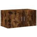 vidaXL Úložná lavička dymový dub 80x42,5x50 cm kompozitné drevo