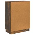 vidaXL Servírovacia skriňa Dymový dub 66 x 34,5 x 87 cm