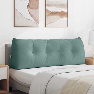 vidaXL Poduška na chrbát Morská zelená 140 x 24 x 50 cm Zamat