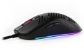 AROZZI herní myš FAVO Ultra Light Black/ drátová/ 16.000 dpi/ USB/ 7 tlačítek/ RGB/ černá Myš, herní, drátová, optická, 16000dpi, 7 tlacítko, USB, RGB podsvietenie, čierna