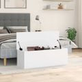 vidaXL Úložný box biely 102x35x35 cm kompozitné drevo