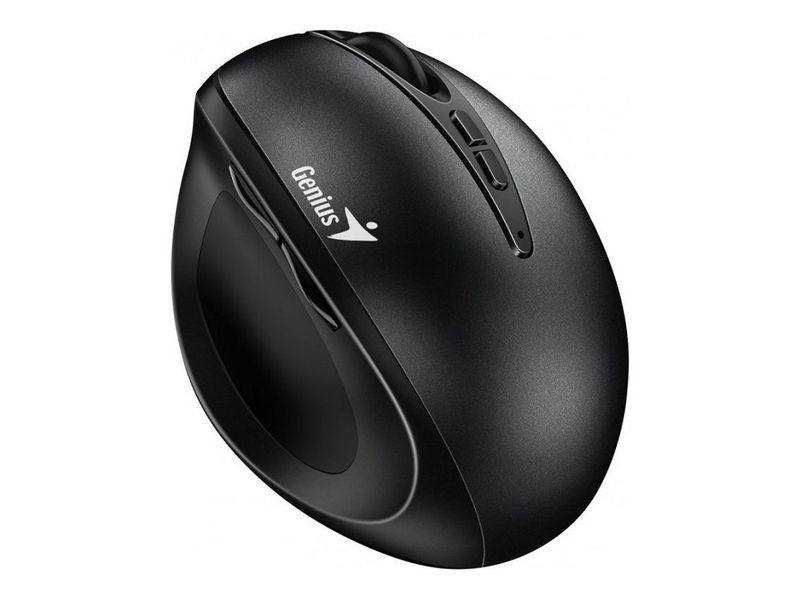 Genius Ergo 8300S/Vertikálna/Optická/Pre pravákov/1 600 DPI/Bezdrôtová USB/Čierna