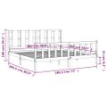vidaXL Rám postele s čelom medovohnedý 180x200 cm masívne drevo