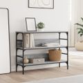 vidaXL Konzolový stolík sivý sonoma 100x32x75 cm kompozitné drevo