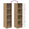 vidaXL Highboard Remeselný dub 35 x 37 x 142 cm Kompozitné drevo
