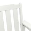 vidaXL Záhradná lavička Biela 120 x 59 x 88 cm HDPE