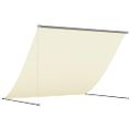 vidaXL Zaťahovacia markíza krémová 250x150 cm látka a oceľ