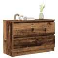 vidaXL TV skrinka lesklá staré drevo 80x35x54 cm spracované drevo